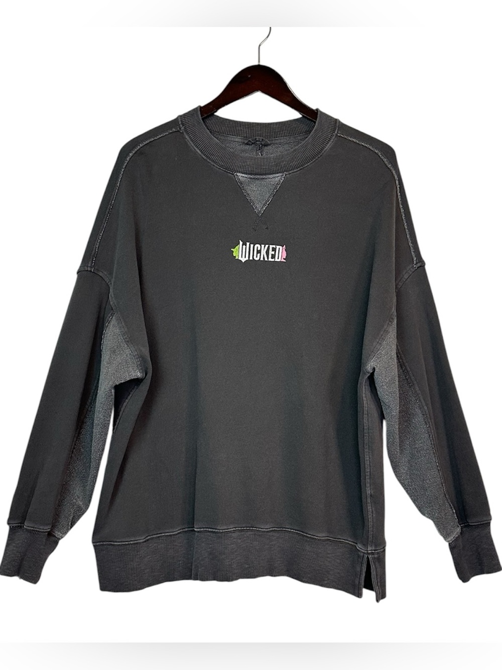Aerie x Wicked Big Chill Crewneck Oversized Cotton Blend Sweatshirt Size Medium